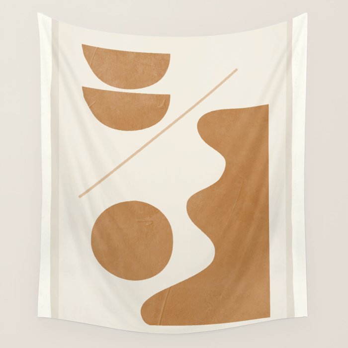 Modern Abstract Minimal Shapes 188/3 Wall Tapestry Gallery Image 4