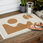 Modern Abstract Minimal Shapes 188/3 Outdoor Rug Gallery Image 2