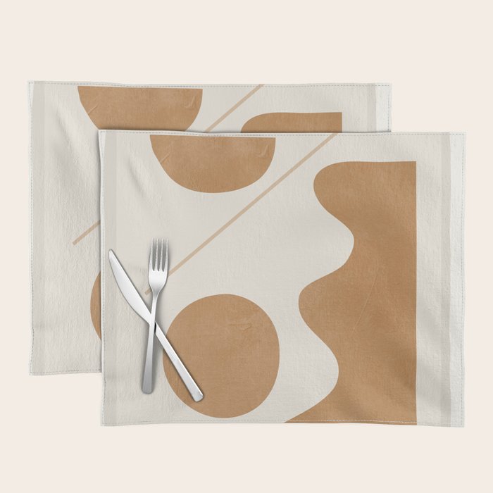Modern Abstract Minimal Shapes 188/3 Placemat Gallery Image 1
