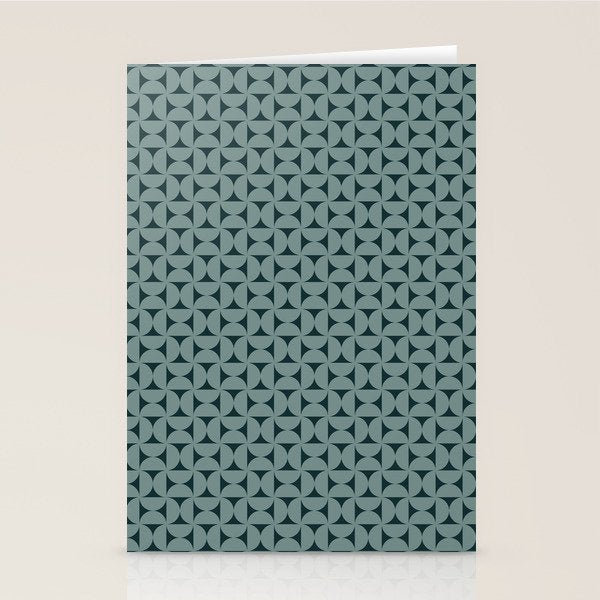 Bauhaus Mid Century Modern Geometric Pattern XI Stationery Card Gallery Image 1