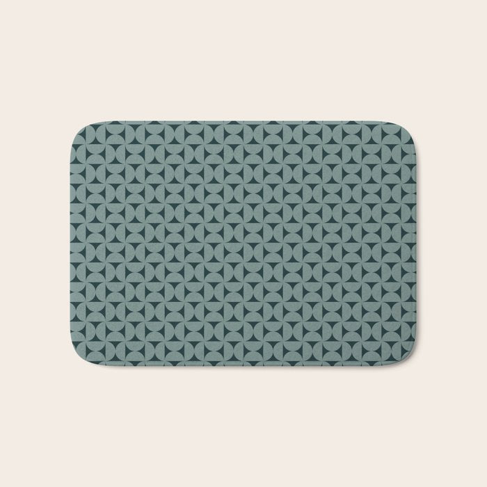 Bauhaus Mid Century Modern Geometric Pattern XI Bath Mat Gallery Image 1