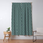 Bauhaus Mid Century Modern Geometric Pattern XI Window Curtain Gallery Image 5