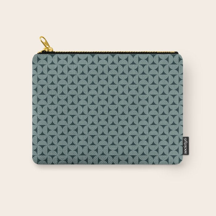 Bauhaus Mid Century Modern Geometric Pattern XI Carry All Pouch Gallery Image 1