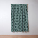 Bauhaus Mid Century Modern Geometric Pattern XI Window Curtain Gallery Image 3