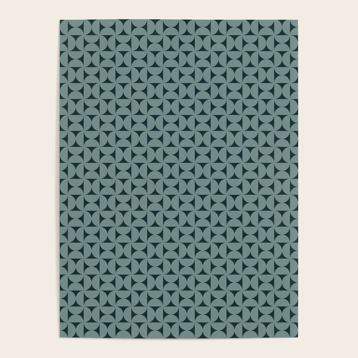 Bauhaus Mid Century Modern Geometric Pattern XI Poster Gallery Image 4