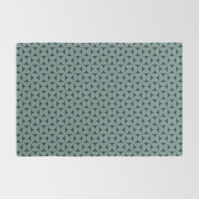 Bauhaus Mid Century Modern Geometric Pattern XI Rug Gallery Image 2