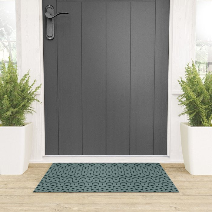 Bauhaus Mid Century Modern Geometric Pattern XI Welcome Mat Gallery Image 3