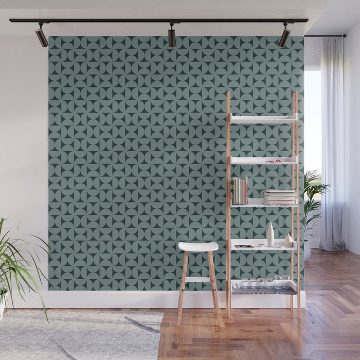 Bauhaus Mid Century Modern Geometric Pattern XI Wall Mural Gallery Image 1