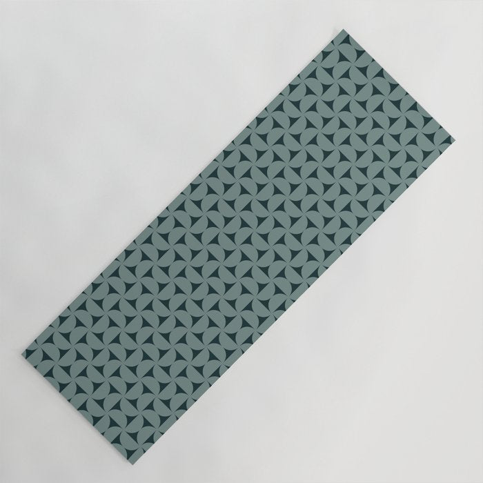 Bauhaus Mid Century Modern Geometric Pattern XI Yoga Mat Gallery Image 1