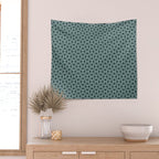 Bauhaus Mid Century Modern Geometric Pattern XI Wall Tapestry Gallery Image 2