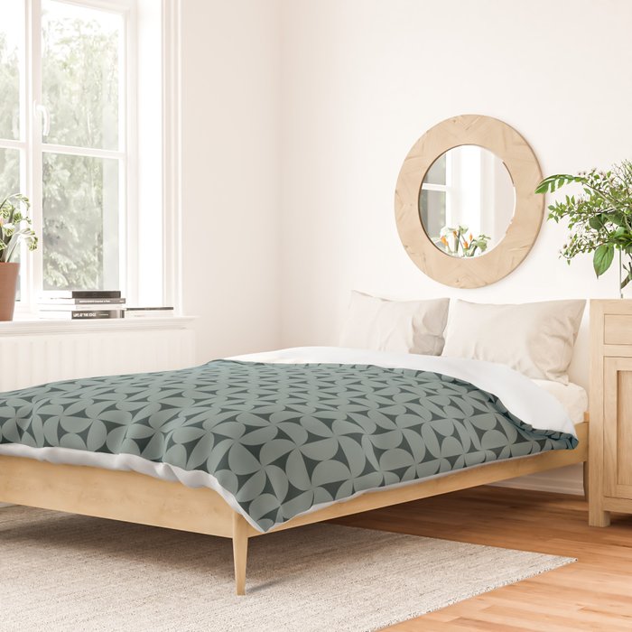 Bauhaus Mid Century Modern Geometric Pattern XI Duvet Cover Gallery Image 2