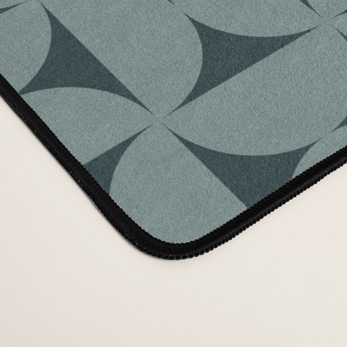 Bauhaus Mid Century Modern Geometric Pattern XI Desk Mat Gallery Image 4