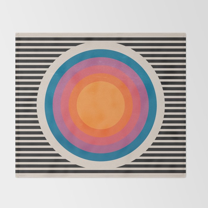 Vintage California Sun Throw Blanket Gallery Image 2