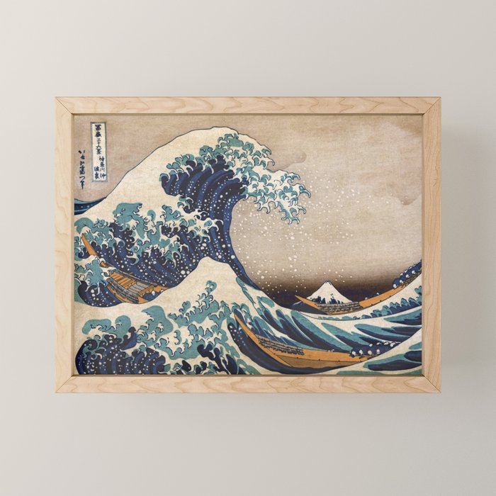 The Great Wave off Kanagawa Mini Art Print Gallery Image 1