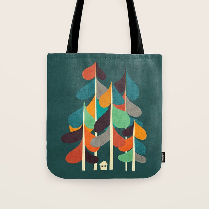 Cabin in the woods Tote Bag Gallery Image 1