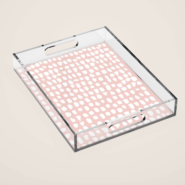 Dots (Pink) Acrylic Tray Gallery Image 1
