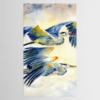 Flying Together - Great Blue Heron Tablecloth Gallery Image 2