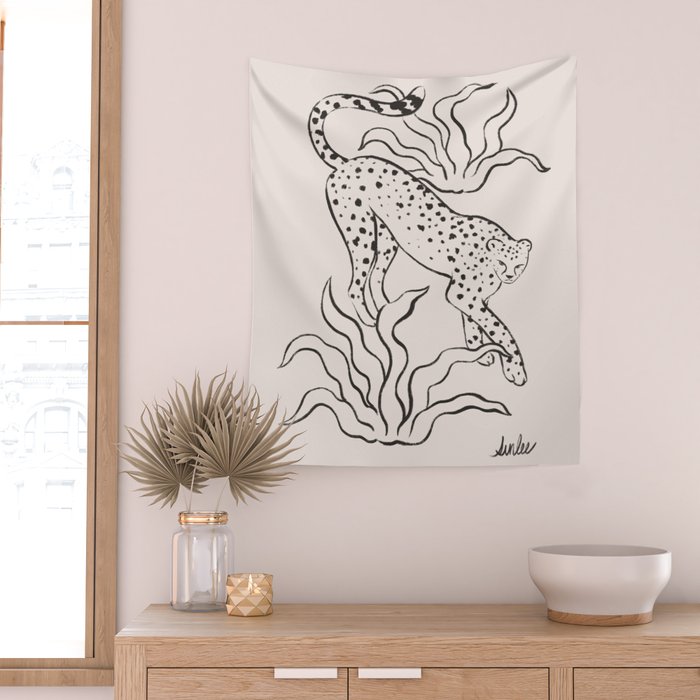 Mild Day lines Wall Tapestry Gallery Image 2