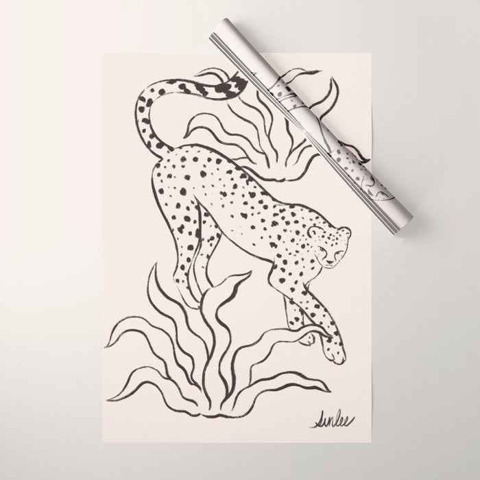 Mild Day lines Wrapping Paper Gallery Image 1