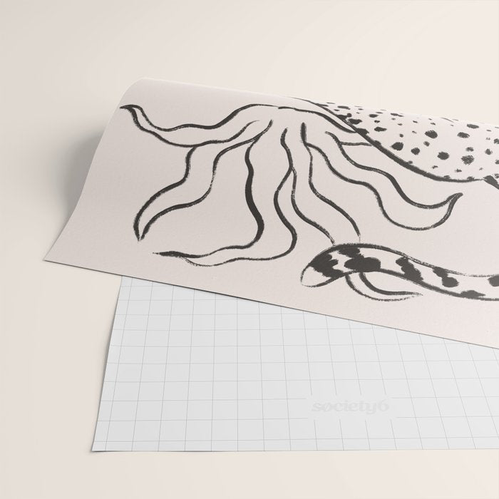 Mild Day lines Wrapping Paper Gallery Image 2
