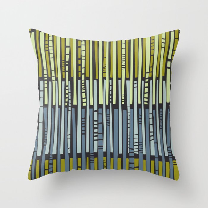 City life geometrics beams moonless night Throw Pillow Gallery Image 6