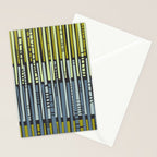 City life geometrics beams moonless night Stationery Card Gallery Image 2