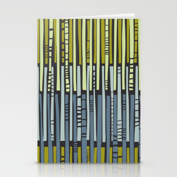 City life geometrics beams moonless night Stationery Card Gallery Image 2
