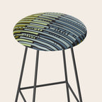 City life geometrics beams moonless night Stool Gallery Image 2