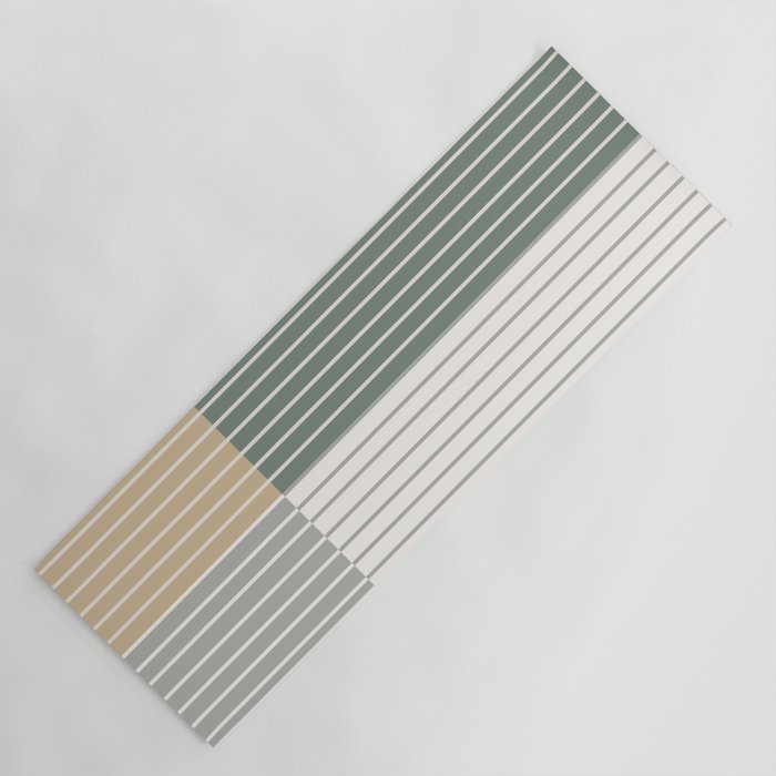 Color Block Line Abstract LXXX Yoga Mat Gallery Image 1