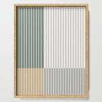 Color Block Line Abstract LXXX Serving Tray Gallery Image 1