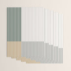 Color Block Line Abstract LXXX Wrapping Paper Gallery Image 3