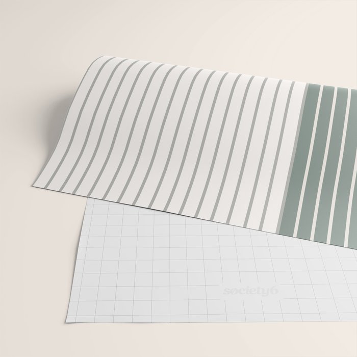 Color Block Line Abstract LXXX Wrapping Paper Gallery Image 2