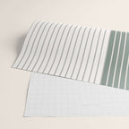 Color Block Line Abstract LXXX Wrapping Paper Gallery Image 2
