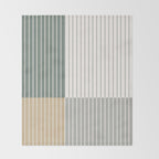 Color Block Line Abstract LXXX Throw Blanket Gallery Image 2