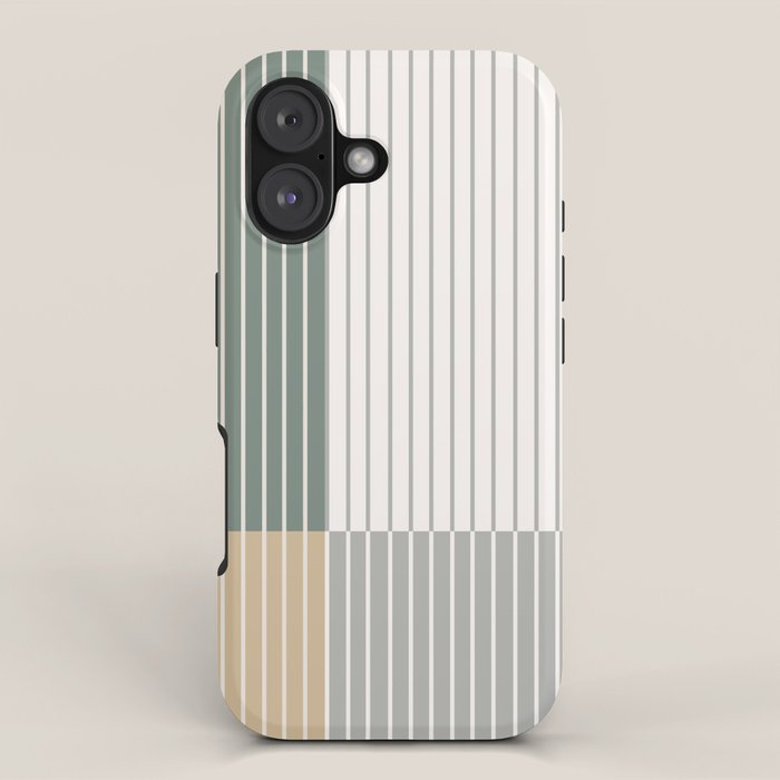 Color Block Line Abstract LXXX iPhone Case Gallery Image 1