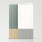Color Block Line Abstract LXXX Stationery Card Gallery Image 2