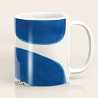Colorful Mid Century Modern Abstract Fun Shapes Patterns Navy Blue Abstract Expressionism Coffee Mug Gallery Image 1