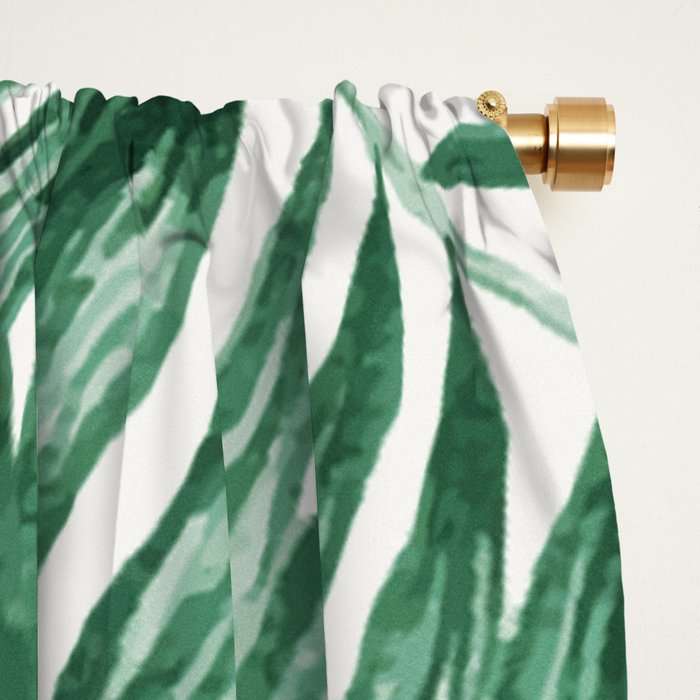 Palm Leaves Window Curtain Gallery Image 2