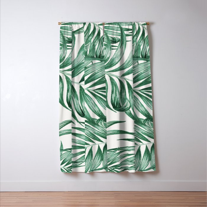 Palm Leaves Window Curtain Gallery Image 3