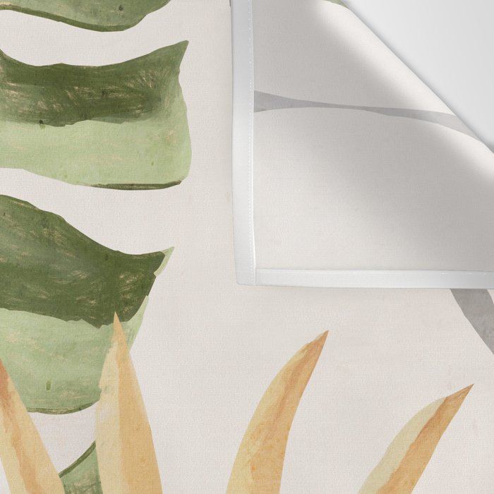 Abstract Art Tropical Leaves 22 Wall Tapestry Gallery Image 3