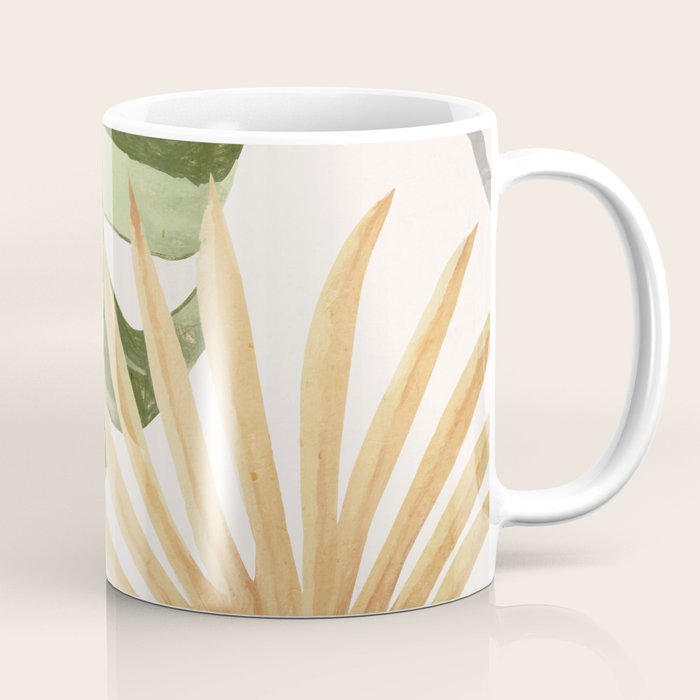 Abstract Art Tropical Leaves 22 Coffee Mug Gallery Image 1