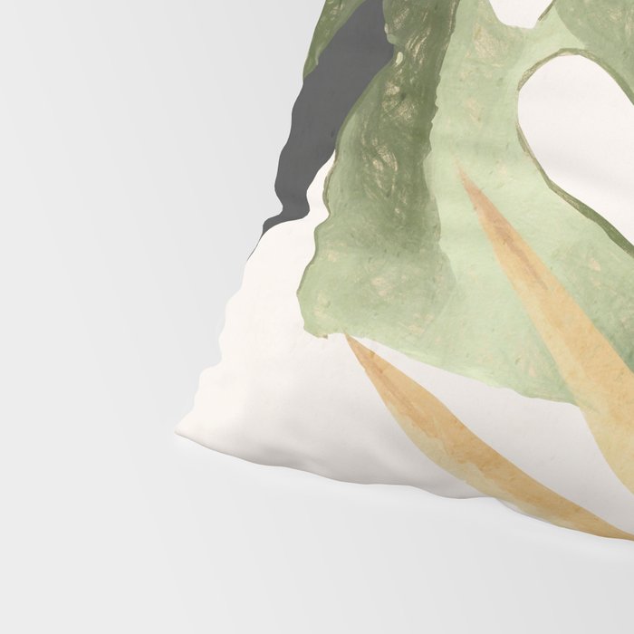 Abstract Art Tropical Leaves 22 Pillow Sham Gallery Image 4
