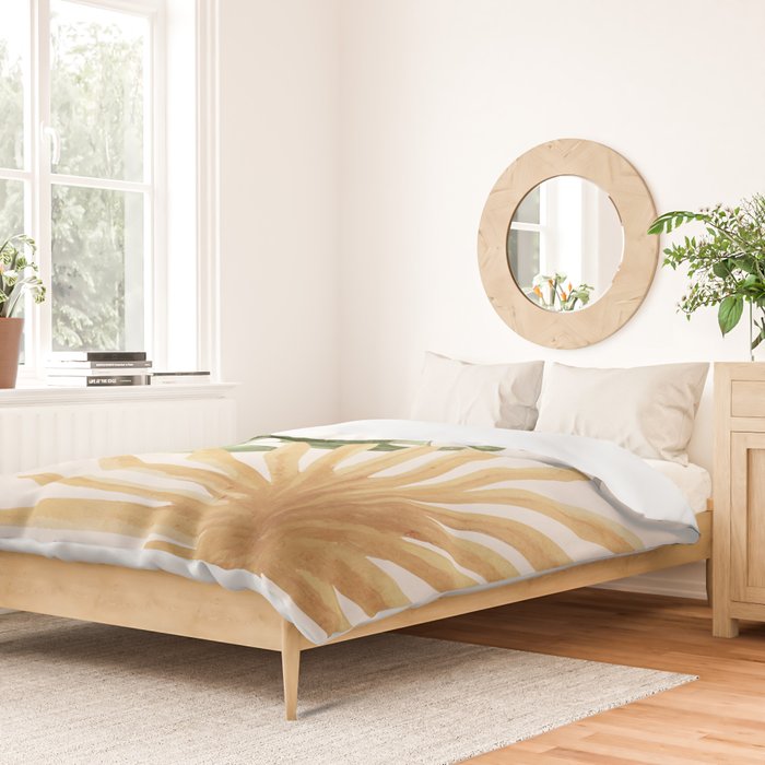 Abstract Art Tropical Leaves 22 Duvet Cover Gallery Image 2