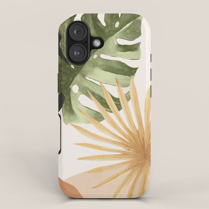 Abstract Art Tropical Leaves 22 iPhone Case Gallery Image 1
