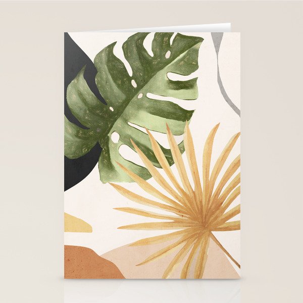 Abstract Art Tropical Leaves 22 Stationery Card Gallery Image 2