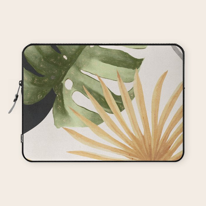Abstract Art Tropical Leaves 22 Laptop Sleeve Gallery Image 1