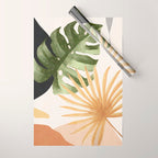 Abstract Art Tropical Leaves 22 Wrapping Paper Gallery Image 1