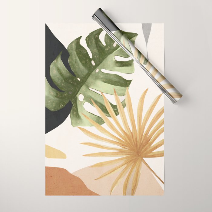 Abstract Art Tropical Leaves 22 Wrapping Paper Gallery Image 1