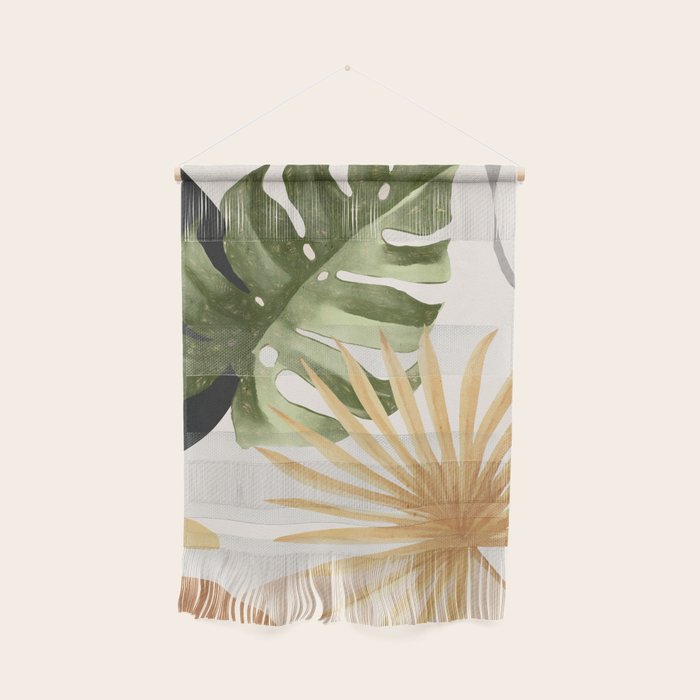 Abstract Art Tropical Leaves 22 Wall Hanging Gallery Image 1