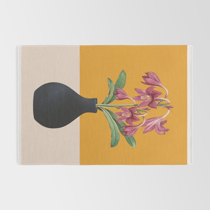 Flowers in Black Vase 2 Rug Gallery Image 2